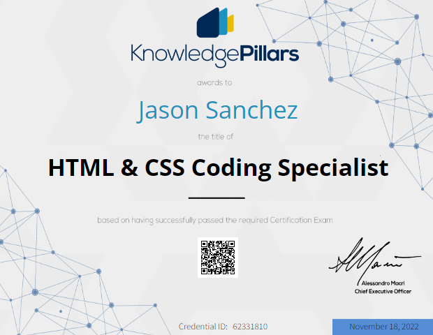 HTML and CSS Coding Specialist