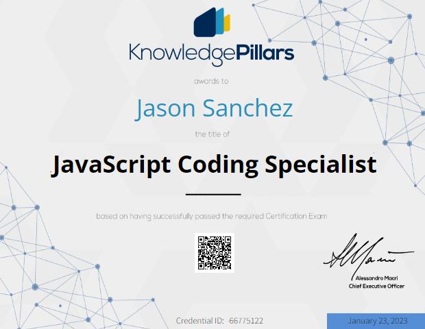 Javascript Coding Specialist